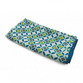 Galileo Casa Copertura Tovaglia Geometric Blu Verde 240x140