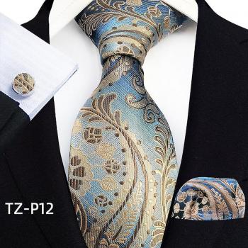 Cravate à motifs floraux pour hommes Aionyaaa