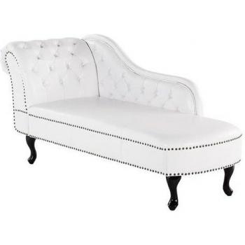 Méridienne Design en Cuir PU Blanc NIMES