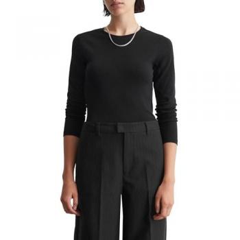 MARC O' POLO DENIM Langarmshirt schwarz M