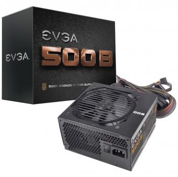 EVGA 500 B1: 80+ Bronze, 500 W, 3‑Jahres Garantien, inklusive Self Tester