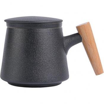 Large Ceramic Tea Cup with Filter