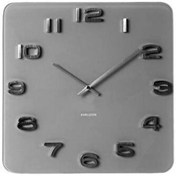 Horloge murale en verre Karlsson Vintage 35 cm gris