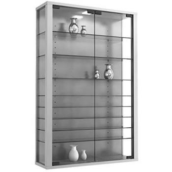 VCM Vetrina Parietale Mini – Mobile Buffet in Legno e Vetro Vitroso 90x59x18