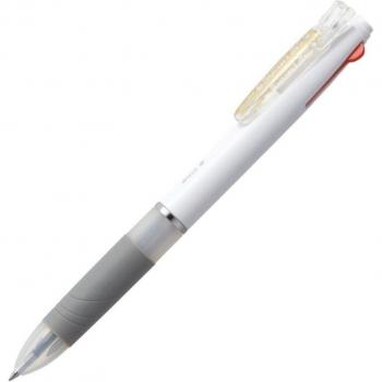 Zebra 3‑Color Ballpoint Slurry Pen – White, 0.5 mm (B‑B3AS11‑W)