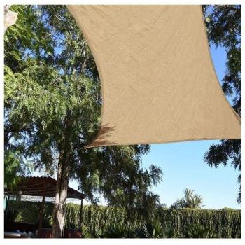 Store Voile d'Ombrage Imperméable 3 x 4 m Beige