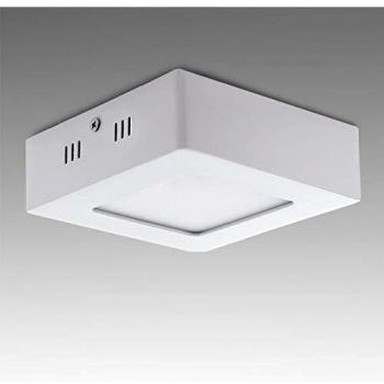 Greenice – Plafonnier LED Carré 6 W 470 Lm 30 000 h (Blanc Froid)