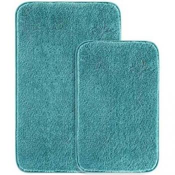 Tapis de Salle de Bain en Microfibre 40 x 60cm & 50 x 80cm Turquoise