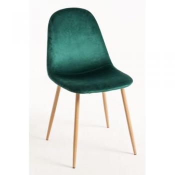Silla Teok Terciopelo Verde