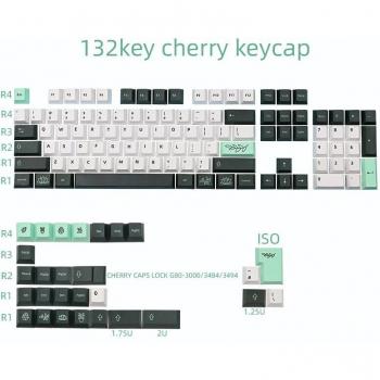 Teclas Botánicas PBT Cherry Profile Dye Sub para Teclado Mecánico GMK Cherry MX 61/64/68/87/96/980/104/108