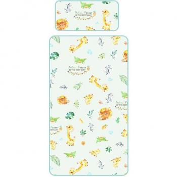 Washable Cartoon Baby Mat with Ice Silk and Pillow