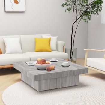 VidaXL 90 x 90 x 28 cm Coffee Table Engineered Wood Grey Sonoma