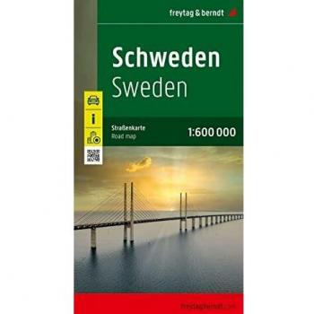 Sweden Road Map 1:600,000 by Freytag & Berndt