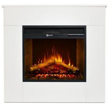 Michelangelo Camino Elettrico – Dimensioni 96x36x90, Legno Bianco