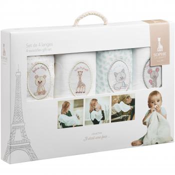 Set de 4 langes Sophie la girafe
