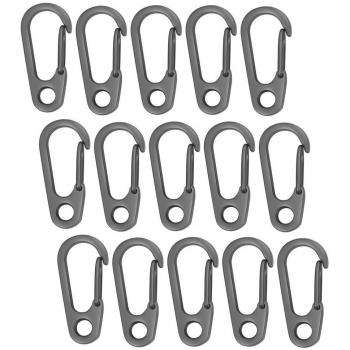 5 X Mini Karabinerhaken für Camping und Klettern 550 Paracord Clips