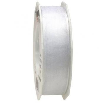 Geschenkband Organza Weiß 25 mm x 25 m 2 Stück