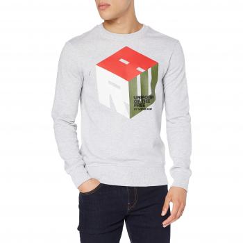G-STAR RAW Sweat-Shirt Graphique 6 Core, Gris