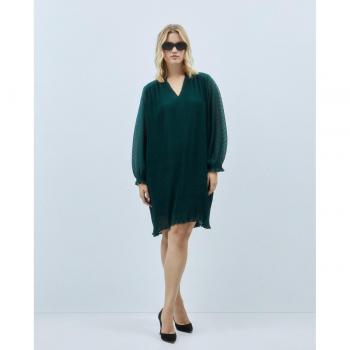 Vestido estampado de plumeti corto Couchel