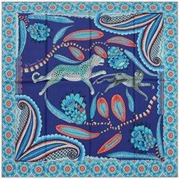 Handmade 90 Silk Square Scarf