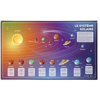 Tapis éducatif Viquel Système Solaire Noir