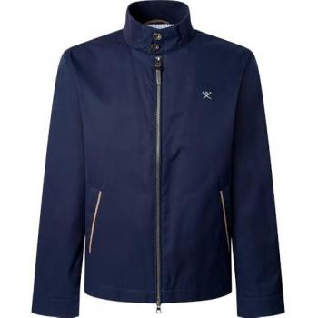 Chaqueta Harrington Cotton Azul para Hombre – Hackett