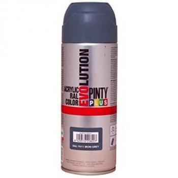 Sprühfarbe Pinty Plus 400 ml – RAL 7011 Eisengrau – Schnelltrocknung für Innen und Außen
