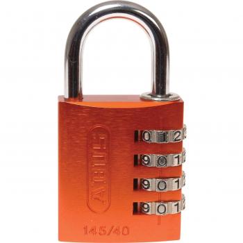 ABUS 145/40 Aluminium Combination Padlock Orange