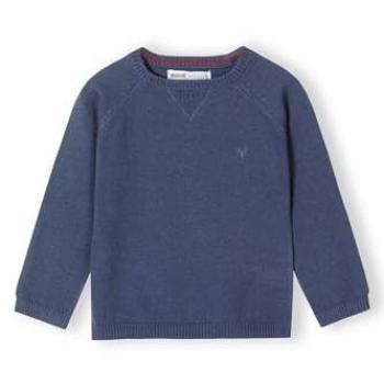 Blaues Strick-Rundhalspullover für Minotti-Kinder (12m–14y)