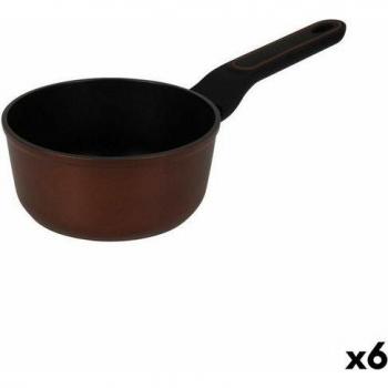 Quttin Pfanne Sahara – Härteres Aluminiumbraun, 35 × 17 × 8,5 cm, 6‑er Set