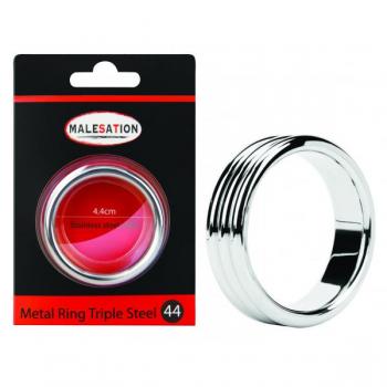 MALESATION Triple Metallring 4,4 cm