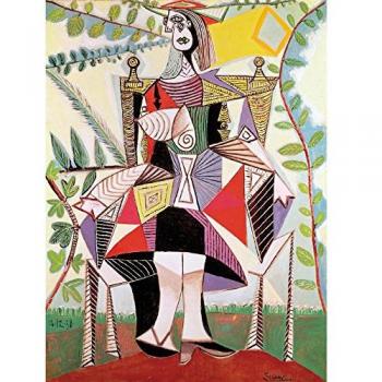 Picasso Holzpuzzle: Frau im Garten – handgefertigt 2024