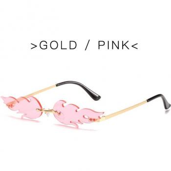 Gafas de sol llamativas sin marco