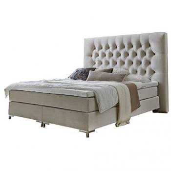 Boxspringbett Ronja, ATLANTIC home collection, Bonnell-Federkernmatratze, beige