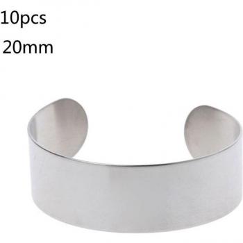 10 Titanium Cuff Bracelets for Stamping