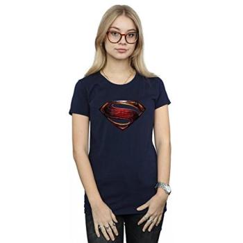DC Comics Women’s Blue Justice League Shirt – 3XL Boyfriend Fit