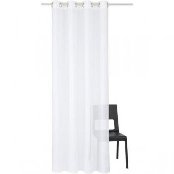 Wirth Vorhang “Betsy” Gold – 140 × 245 cm, halbtransparent, Polyester, 1 Öse, Store