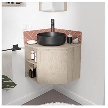 Lavabo e Mobile Angolare Sorrento Nero