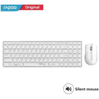 Rapoo WhisperSlim Combo – Lightweight Wireless Keyboard & Mouse, 2.4 GHz, 1000 DPI