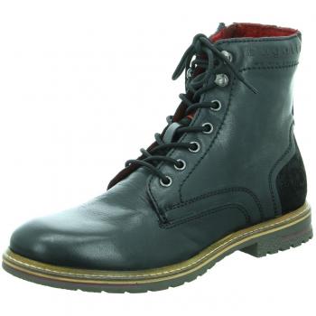 Schwarze Bugatti Herrenklassiker Stiefel – Größe 43 EU