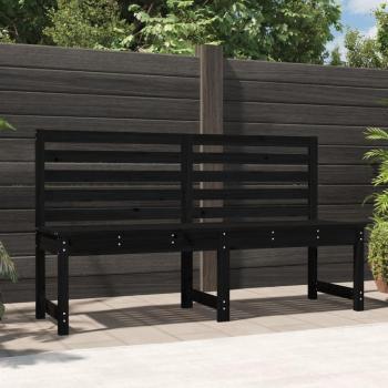 Banco de Jardín de Madera de Pino Negro 157,5 cm