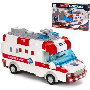 Set de Construcción Ambulancia Iluminada con Sonido