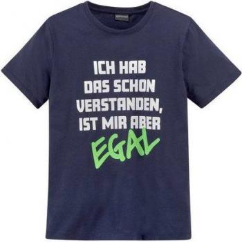 T-Shirt KIDSWORLD „ICH HAB DAS SCHON VERSTANDEN…“, Marine Blau, 100 % Baumwolle, Rundhalsausschnitt