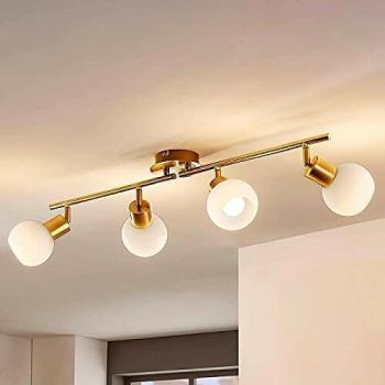 Elaina 4-Bulb Dimmable Ceiling Light in Brass for Living Room & Dining Room