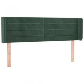 Testiera a LED Verde Scuro 147x16x78/88 cm in Velluto cod mxl 48525
