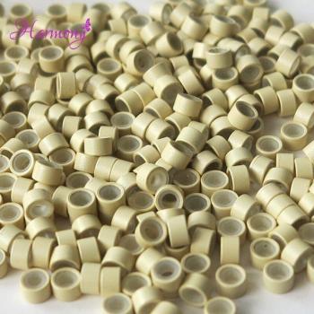 500er Pack Blondfarbene Mikro-Ringe für Haarzubehör