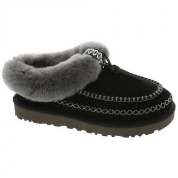 Pantuflas UGG Tasman Alpine negro para mujer en suede