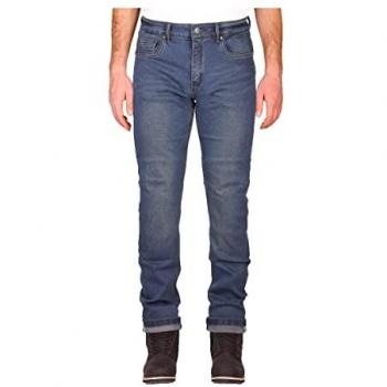 Pantalone Moto Blu 33, Modello Slim di Modeka Glenn