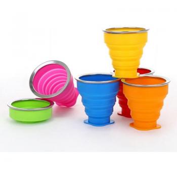 Tasse pliable en acier inoxydable pour voyage