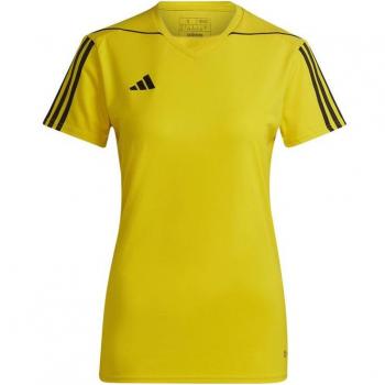 Women's Tiro 23 Yellow‑Black Short Sleeve Top (XS)